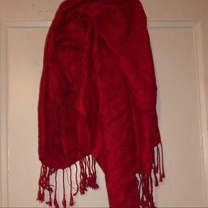 RED PASHMINA(FREE W/ Neck Warmer)